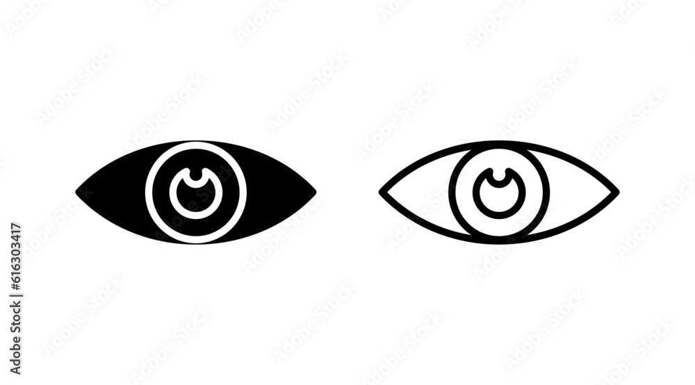Eye icon. Look and Vision icon. Eye vector icon Eye icon. Look and Vision icon. Eye vector icon