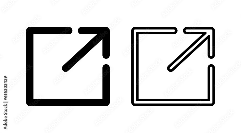 External link icon vector. hyperlink chain symbol. download, share, External link icon vector. hyperlink chain symbol. download, share,
