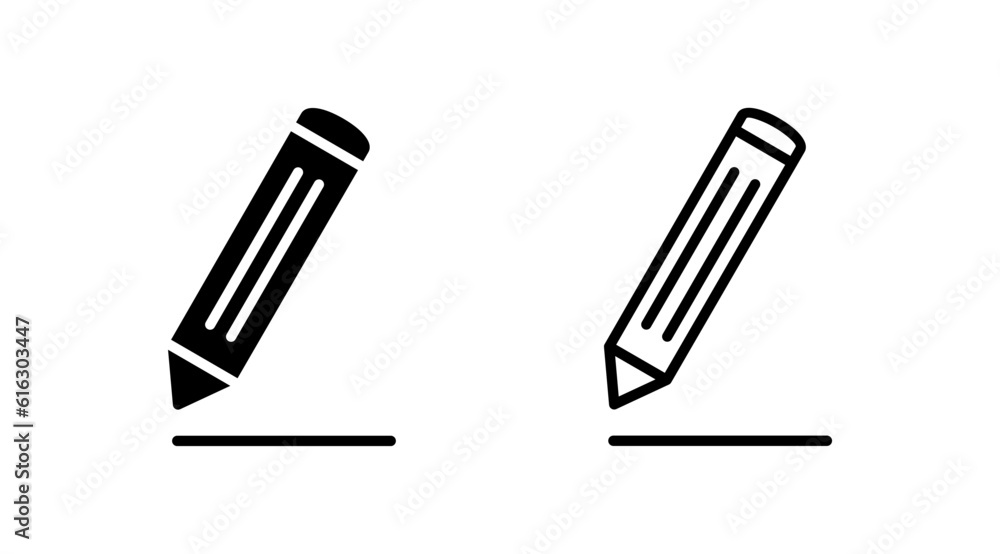 Edit icon vector. edit document sign and symbol. pencil Edit icon vector. edit document sign and symbol. pencil