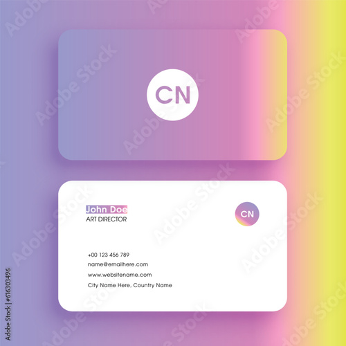 Trendy Minimalist business card for Creative Agency