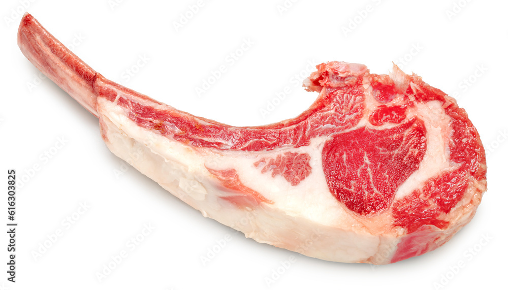 Fresh lamb chop isolated on white background. Fresh lamb chop isolated on white background.