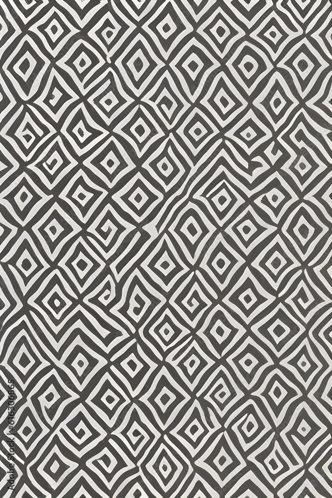 Simple hand drawn black and white pattern. (AI-generated fictional illustration)
Simple hand drawn black and white pattern. (AI-generated fictional illustration)