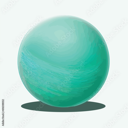 vector uranus cartoon style