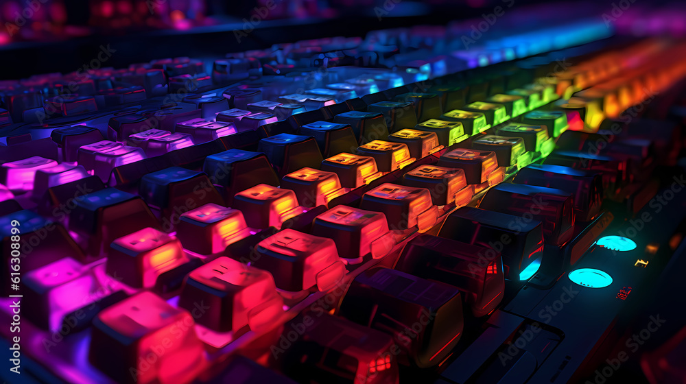 Obraz premium Colorful Keyboard