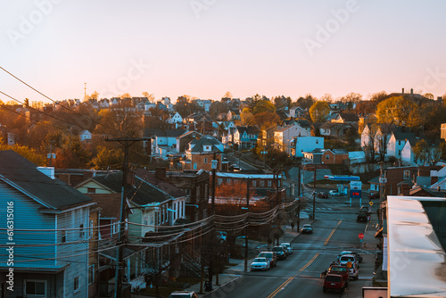 View of Virginia Avenue in the neighborhood of Mount Washington, Pittsburgh, PA photo