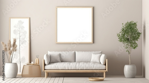 Mockup Frame In Living Room , Mockups Design 3D, HD