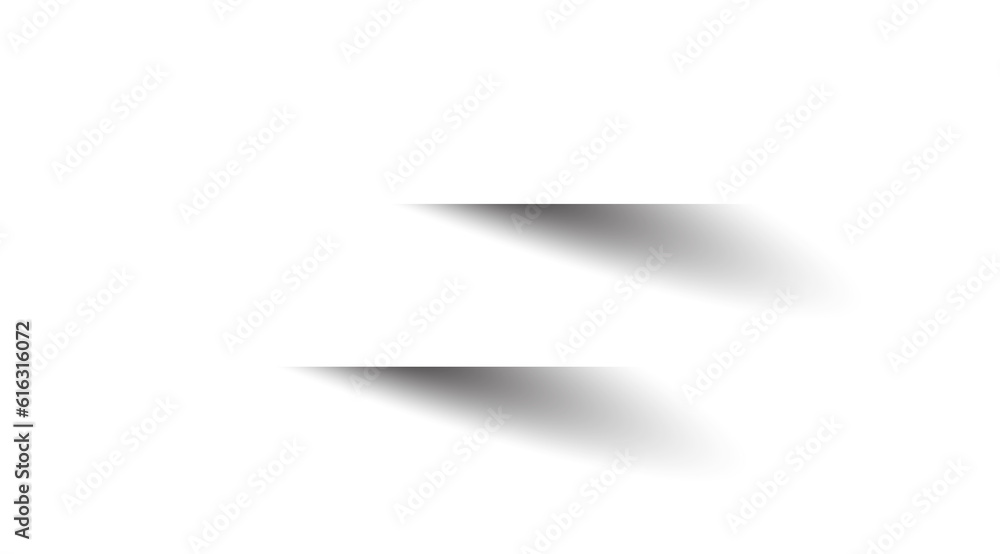 White paper rectangle and shadow, banners, icon, label White paper rectangle and shadow, banners, icon, label