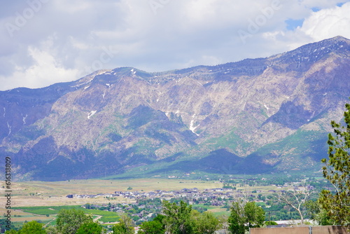 Downtown at salt lake city, UT, in spring 