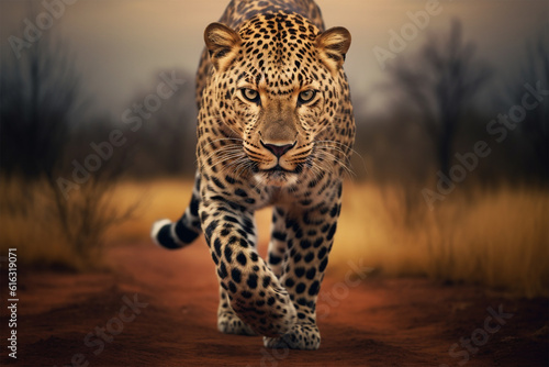 Generative AI. a scary leopard © imur