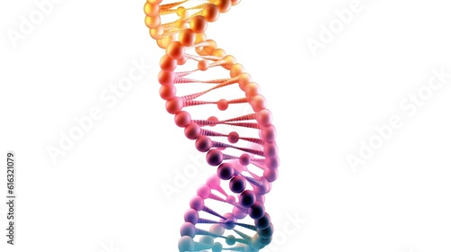 DNA sequence on white background