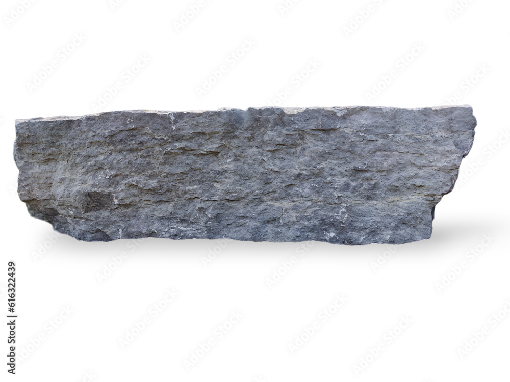 strip gray color stone with natural texture isolated on transparent background. strip gray color stone with natural texture isolated on transparent background.