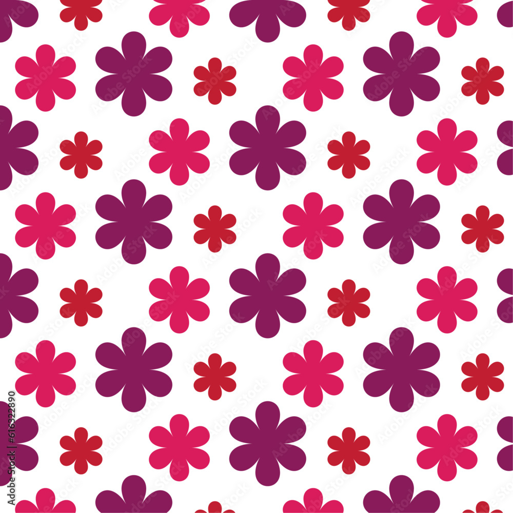 Flower pattern design background vector template. Flower pattern design background vector template.