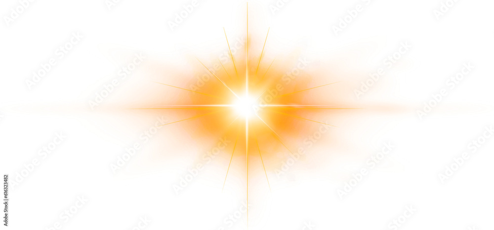 Obraz premium Bright Sunny Flares element