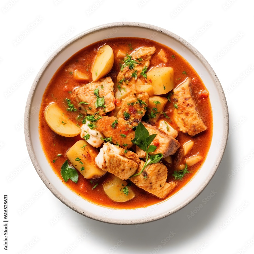 Fisherman's Stew on white background Fisherman's Stew on white background