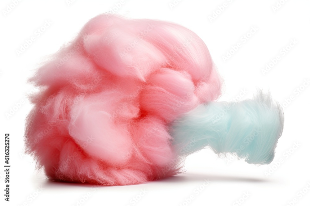 Cotton candy on white background Cotton candy on white background