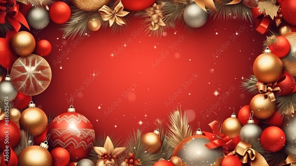 Christmas Eve concept. Top view photo of gift boxes with ribbon. Generative Ai Christmas Eve concept. Top view photo of gift boxes with ribbon. Generative Ai