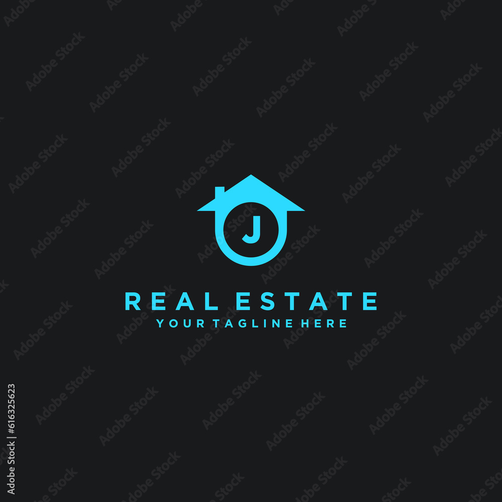 Initials House Logo Real estate logo Home logo Vector logo design Logo design template Initials House Logo Real estate logo Home logo Vector logo design Logo design template