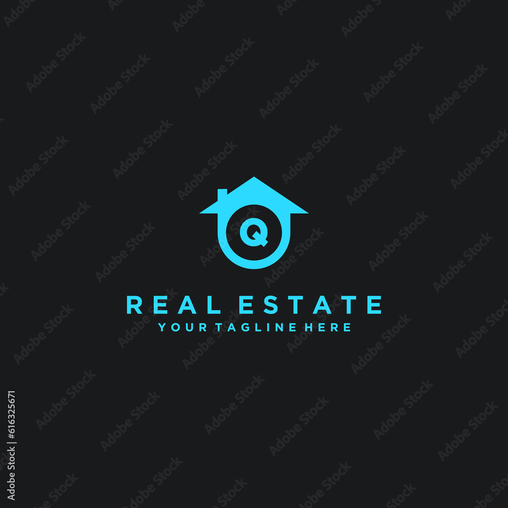Initials House Logo Real estate logo Home logo Vector logo design Logo design template Initials House Logo Real estate logo Home logo Vector logo design Logo design template