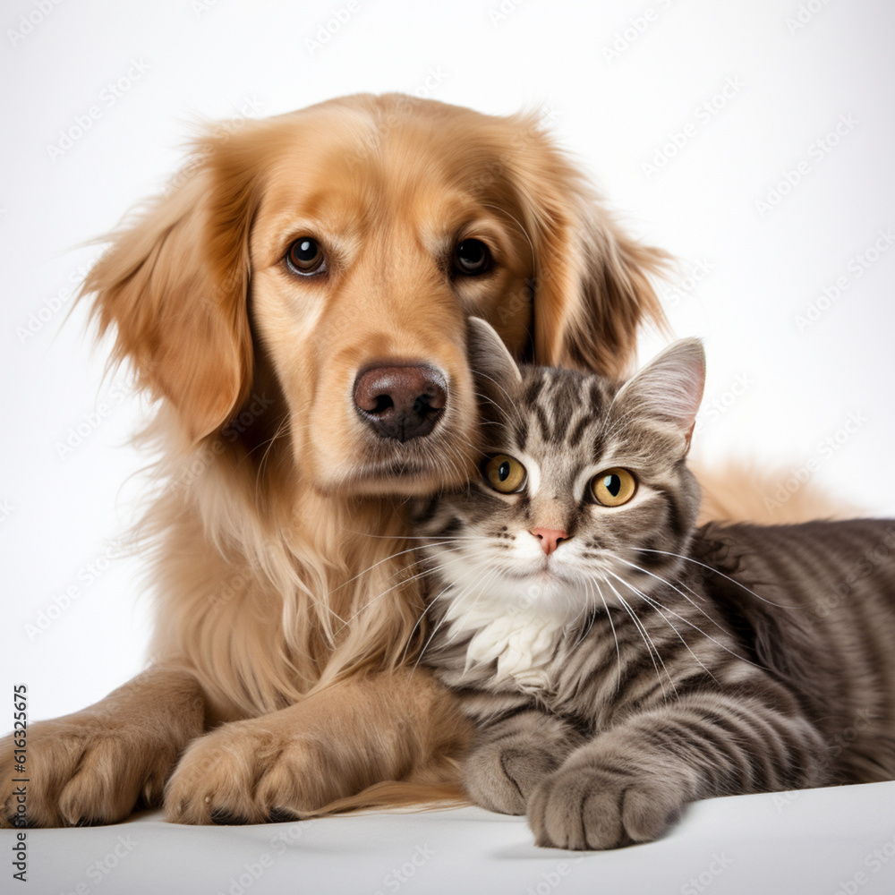 Cat and dog , Generative AI Cat and dog , Generative AI