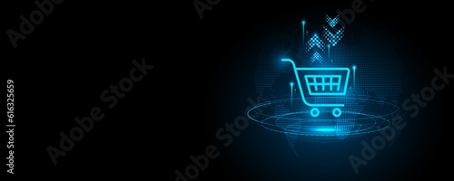 Abstract background image, global online shopping concept
