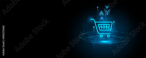 Abstract background image, global online shopping concept
