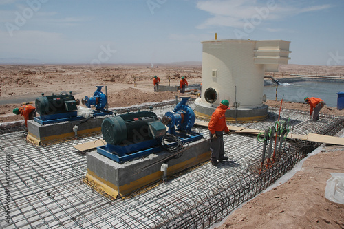 Gran mineria del cobre,estructuras,taller de camiones para la gran mineria del cobre