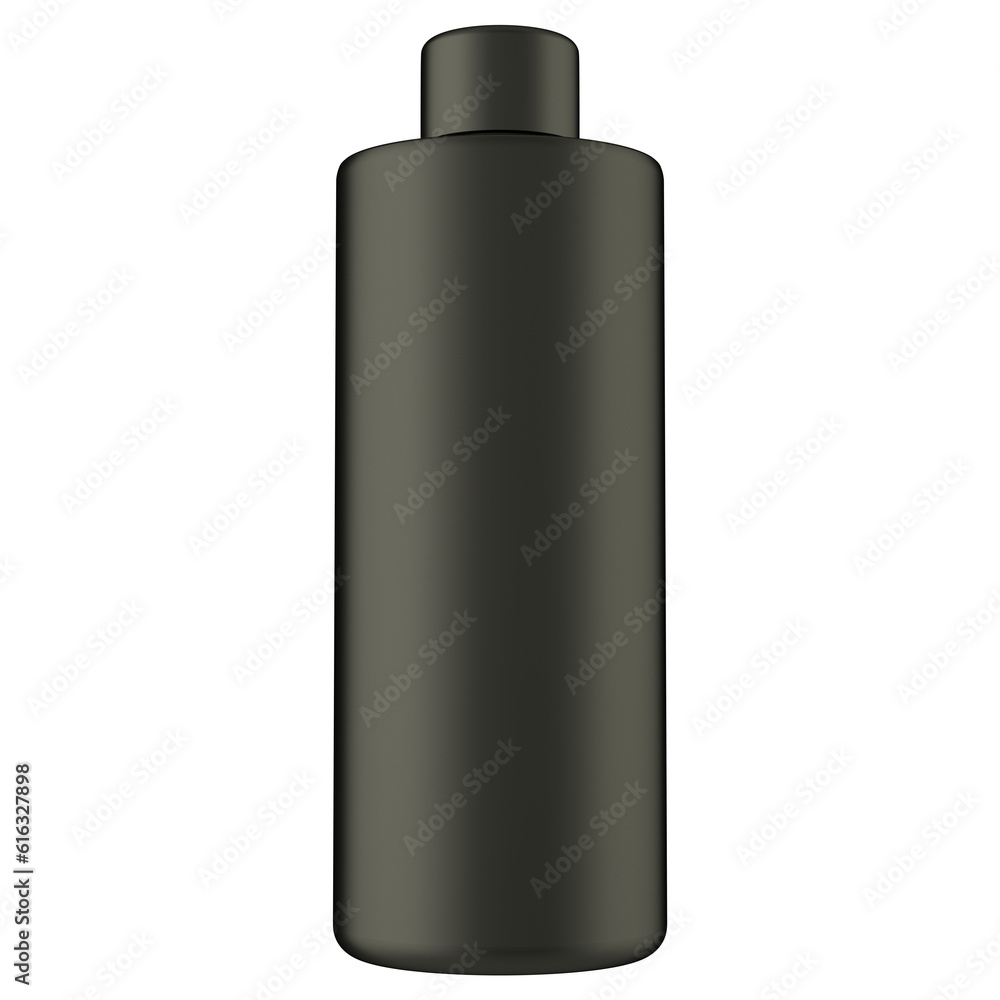 Realistic bottle mock up on white background.3D Rendering Realistic bottle mock up on white background.3D Rendering