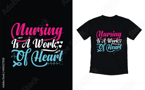 Nurse typography t-shirt design, nurse day t-shirt design, Nurse T-Shirt Designs Bundle, Vector graphic, typographic poster, nurse t-shirt design.