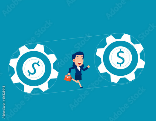 Big money is used to lure employee. Business financial program