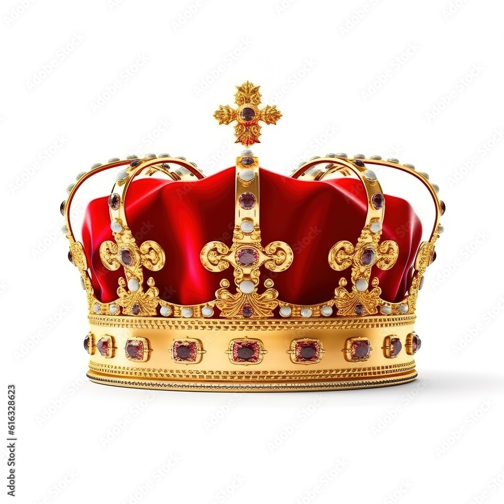 King crown isolated on white background King crown isolated on white background