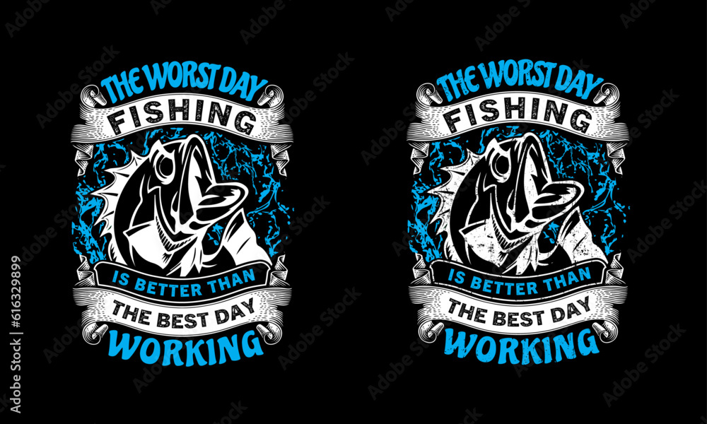 Stylish fishing t shirt design. Professional and modern quality.