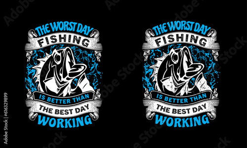 Stylish fishing t shirt design. Professional and modern quality.