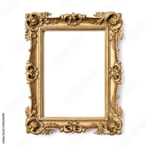 Painting frame on white background
