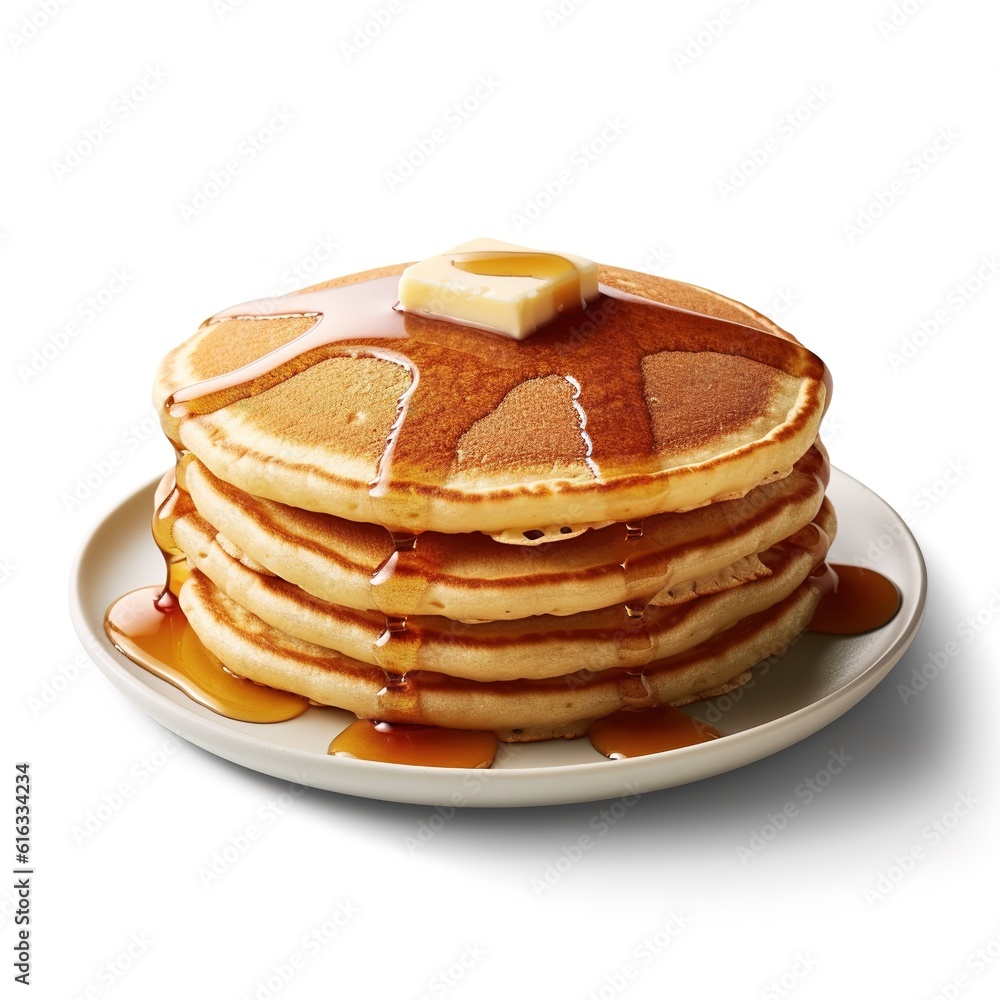 Pancakes photo on a white background Pancakes photo on a white background
