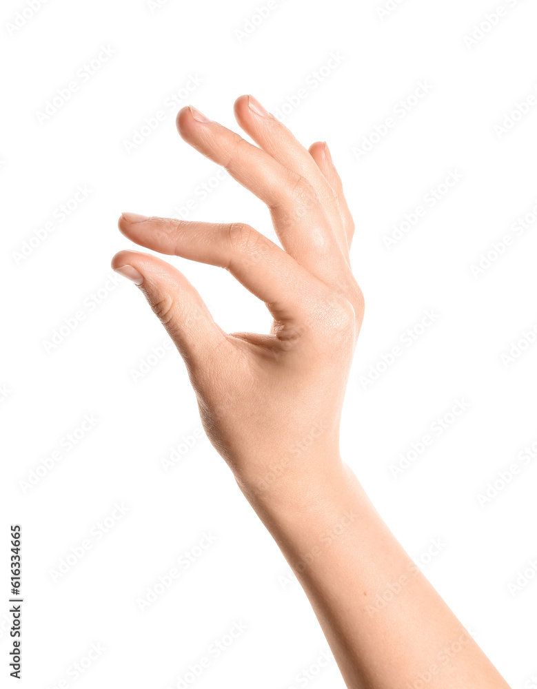Woman holding sun on white background Woman holding sun on white background