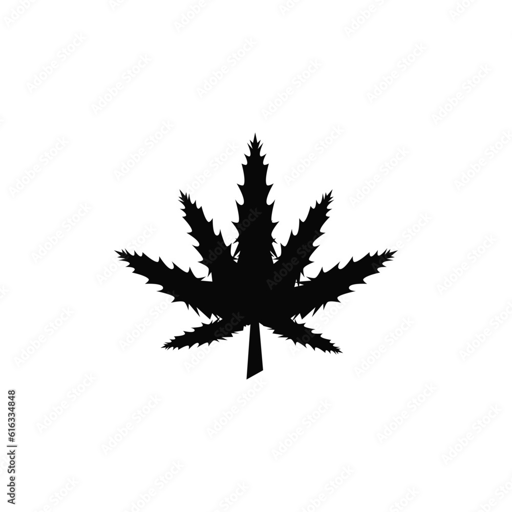Cannabis leaf icon vector sign and symbol Cannabis leaf icon vector sign and symbol