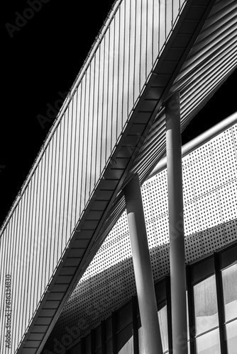 Black and White Architecture Details of the Building 