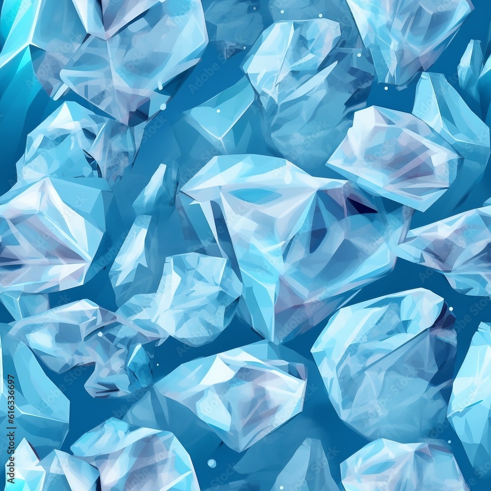 Seamless Ice Pattern Seamless Ice Pattern