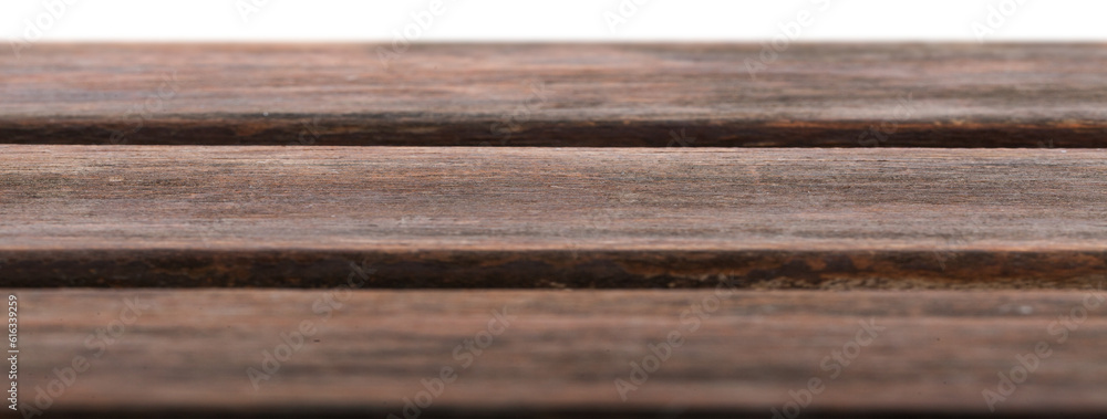 Empty brown wooden table with free space Empty brown wooden table with free space