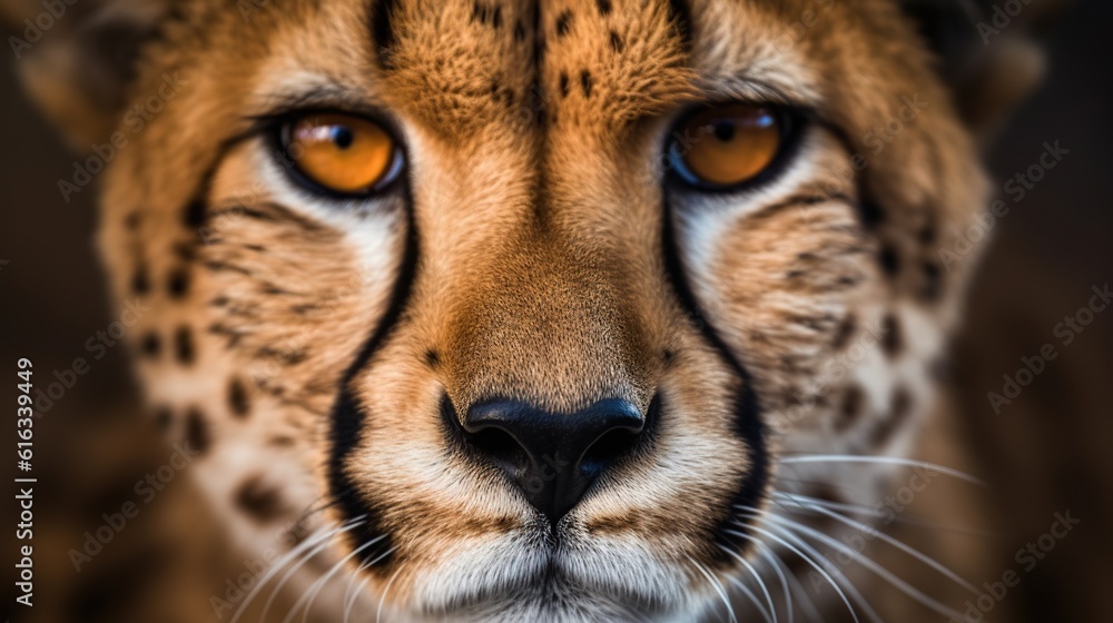 close - up portrait of a cheetah with intense golden eyes and sleek fur close - up portrait of a cheetah with intense golden eyes and sleek fur
