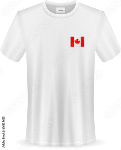 T-shirt with Canada flag © Julydfg