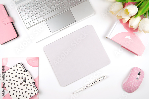 Εκτύπωση καμβά Mouse pad mockup