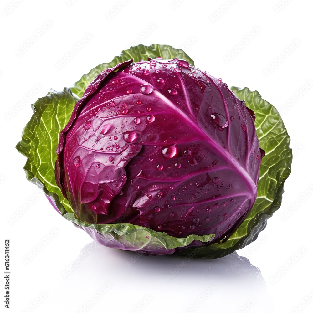 Obraz premium Delicious fresh red cabbage