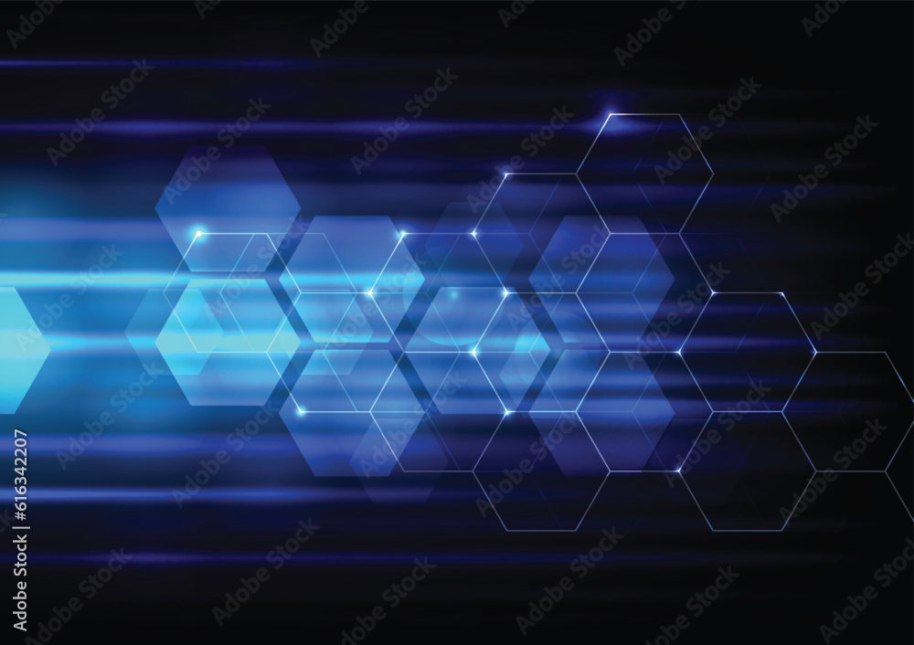 Fototapeta premium Hexagon background design