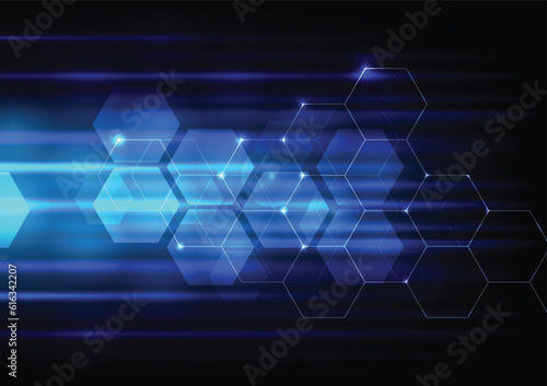 Hexagon background design
