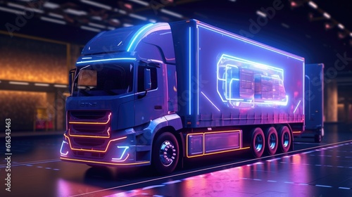 The electric truck of the future © cherezoff