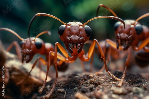 Curious Ants Captivating Gaze towards the Camera. AI © Usmanify