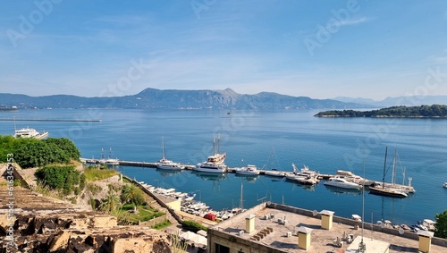 Landscape from the port of Corfu