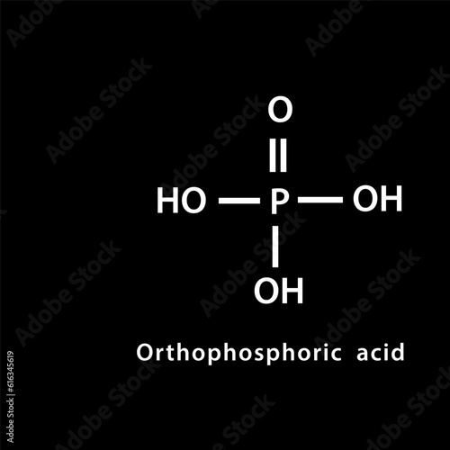 Chemical structure icon vector flat style