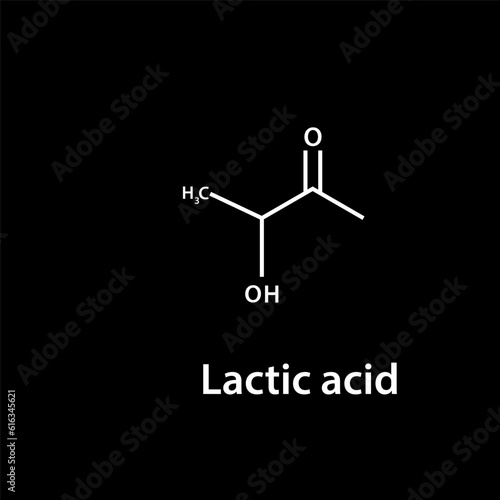 Chemical structure icon vector flat style